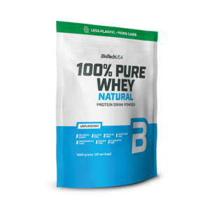 BioTechUSA 100% Pure Whey Natural tejsavófehérje - koncentrátum italpor (ízesítetlen) 1000 g kép