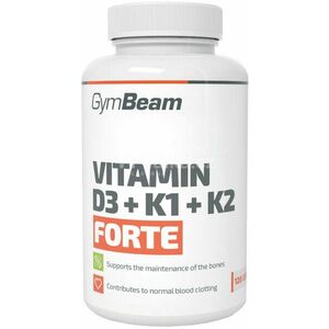 GymBeam Vitamin D3+K1+K2 Forte 120 kapszula kép