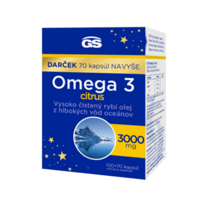 GS Omega 3 halolaj - citrus ízben 170 db kép