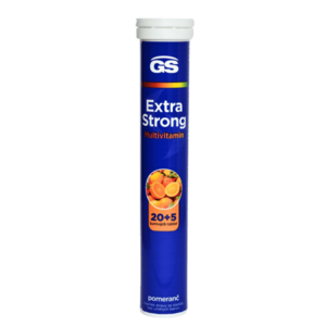 GS Extra Strong multivitamin pezsgőtabletta - narancs ízben 25 db kép