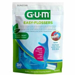 Gum Easy Flossers fogköztisztító + utazótáska 30 db kép