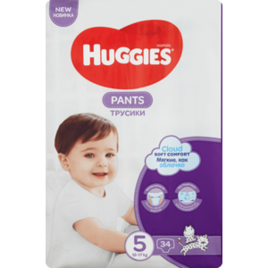 Huggies Cloud Soft Comfort 5 12-17 kg Nadrágpelenka Újszülött Csecsemők Számára kép