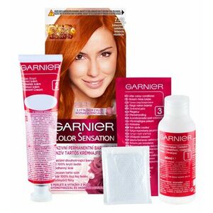 Garnier Color Sensation Kímélő hajfesték - 7.40 Intenzív rézvőrős 110 ml kép