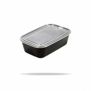 Fekete ételhordó doboz - GymBeam kép