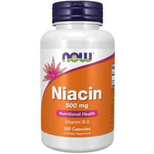 Niacin 500 mg - NOW Foods kép