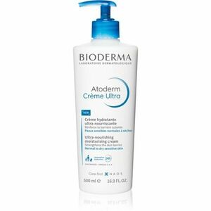 Bioderma Atoderm Cream tápláló testápoló krém normál és száraz érzékeny bőrre parfümmentes Bottle with Pump 500 ml kép