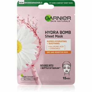 Garnier Skin Naturals Moisture+Comfort szuper hidratáló és nyugtató szövet arcmaszk száraz és érzékeny bőrre 28 g kép