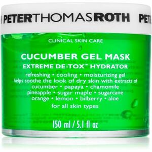 Peter Thomas Roth Cucumber De-Tox hidratáló gél maszk az arcra és a szem környékére kép