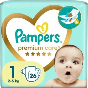 Pampers Premium Care Size 1 eldobható pelenkák 2-5 kg 26 db kép