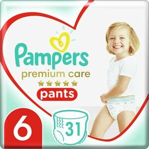 Pampers Premium Care Pants Extra Large Size 6 eldobható nadrágpelenkák 15+ kg 31 db kép