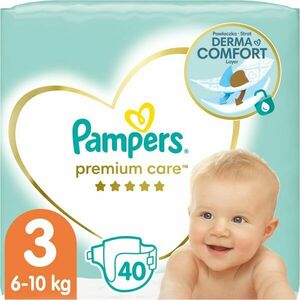 Pampers Premium Care Size 3 eldobható pelenkák 6-10 kg 40 db kép