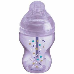 Tommee Tippee Closer To Nature Anti-colic Advanced Baby Bottle cumisüveg Slow Flow Purple 0m+ 260 ml kép