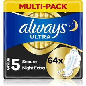 Always Ultra Secure Night Extra egészségügyi betétek 64 db kép