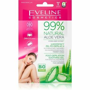Eveline Cosmetics 99% Natural Aloe Vera nyugtató gél szőrtelenítés után 2x5 ml kép