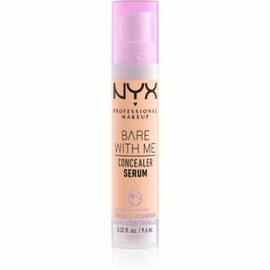 NYX Professional Makeup Bare With Me Concealer Serum hidratáló korrektor 2 az 1-ben árnyalat 2.5 Medium Vanilla 9, 6 ml kép