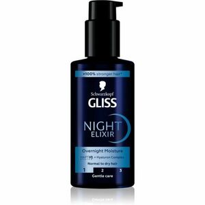 Schwarzkopf Gliss Night Elixir öblítést nem igénylő elixír száraz hajra 100 ml kép