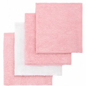 T-TOMI BIO Bamboo Baby Washcloths fürdő pamacs Pink 25 x 25 cm 4 db kép