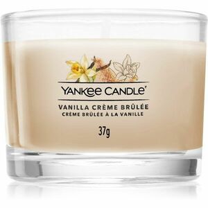 Yankee Candle Vanilla Crème Brûlée viaszos gyertya glass 37 g kép