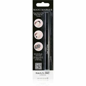 Nails Inc. Mani Marker díszítő körömlakk applikációs ceruza árnyalat Black 3 ml kép