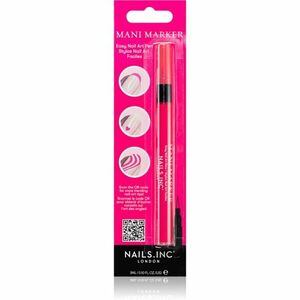 Nails Inc. Mani Marker díszítő körömlakk applikációs ceruza árnyalat Pink 3 ml kép