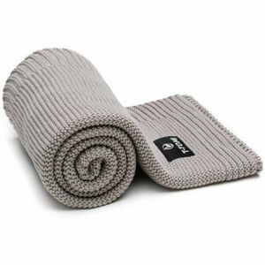 T-TOMI Knitted Blanket Grey Waves kötött takaró 80 x 100 cm 1 db kép