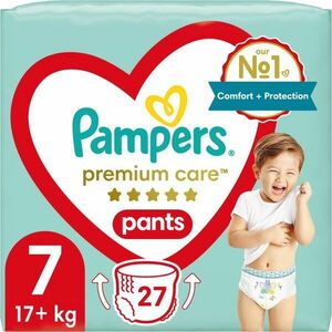 Pampers Premium Care Pants Size 7 eldobható nadrágpelenkák 17+ kg 27 db kép