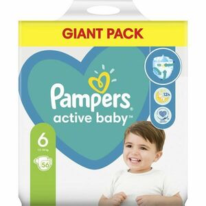 Pampers Active Baby Size 6 eldobható pelenkák 13-18 kg 56 db kép