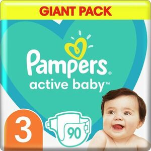 Pampers Active Baby Size 3 eldobható pelenkák 6-10 kg 90 db kép