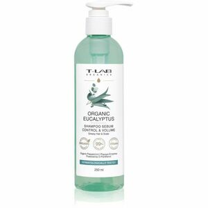 T-LAB Organics Eucalyptus Sebum Control & Volume Shampoo sampon zsíros fejbőrre nyugtató hatással ml kép