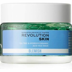 Revolution Skincare Blemish Tea Tree & Hydroxycinnamic Acid nyugtató maszk az aknéra hajlamos zsíros bőrre 50 ml kép