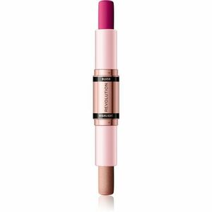 Makeup Revolution Blush & Highlight Cream Blush & Highlight stift árnyalat Sparkling Wine Shine 2x4, 3 g kép