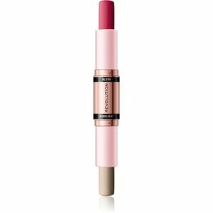 Makeup Revolution Blush & Highlight Cream Blush & Highlight stift árnyalat Mauve Glow 2x4, 3 g kép