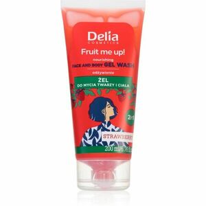 Delia Cosmetics FRUIT ME UP! tisztító gél arcra és testre STRAWBERRY 200 ml kép