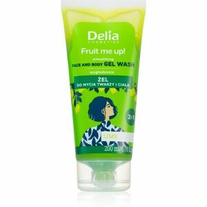 Delia Cosmetics FRUIT ME UP! tisztító gél arcra és testre Lime 200 ml kép