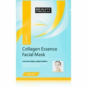 Beauty Formulas Clear Skin Collagen Essence kollagén maszk revitalizáló hatású 1 db kép