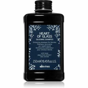 Davines Heart of Glass Silkening Shampoo finom állagú tisztító sampon szőke hajra 250 ml kép