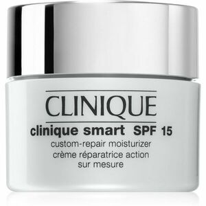 Clinique Clinique Smart™ SPF 15 Custom-Repair Moisturizer nappali ránctalanító krém a száraz és kombinált bőrre SPF 15 15 ml kép