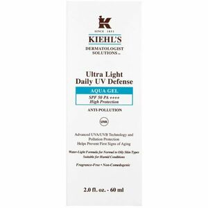 Kiehl's Dermatologist Solutions Ultra Light Daily UV Defense Aqua Gel SPF 50 PA++++ ultrakönnyű védő fluid minden bőrtípusra, beleértve az érzékeny bő kép