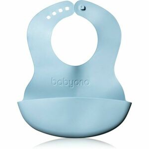 BabyOno Be Active Soft Bib with Adjustable Lock előke Blue 6 m+ 1 db kép