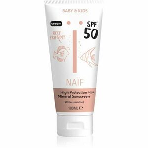 Naif Baby & Kids Sun Cream SPF 50 védőkrém napozásra újszülötteknek és kisgyermekeknek SPF 50 100 ml kép