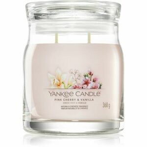Yankee Candle Pink Cherry & Vanilla illatgyertya Signature 368 g kép