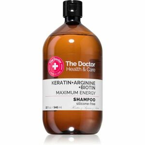 The Doctor Keratin + Arginine + Biotin Maximum Energy keratin sampon az erős és fénylő hajért 946 ml kép