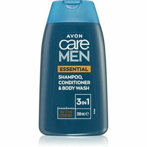 Avon Care Men Essential 3 az 1 sampon, kondicionáló és tusfürdő 200 ml kép