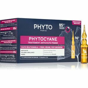 Phyto Phytocyane Women Treatment hajnövekedés és hajhullás elleni ápolás 12x5 ml kép