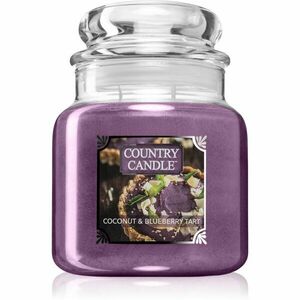 Country Candle Coconut & Blueberry Tart illatgyertya 453 g kép