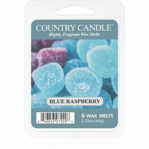 Country Candle Blue Raspberry illatos viasz aromalámpába 64 g kép