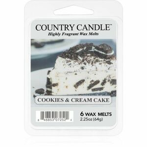 Country Candle Cookies & Cream Cake illatos viasz aromalámpába 64 g kép