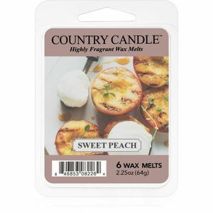 Country Candle Sweet Peach illatos viasz aromalámpába 64 g kép