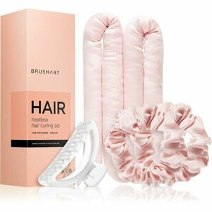 BrushArt Hair Heatless hair curling set hajgöndörítő készlet Pink kép