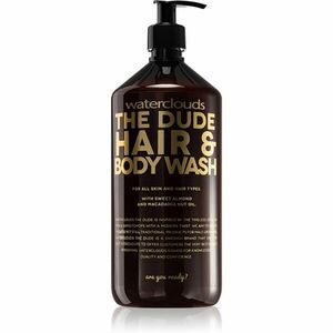 Waterclouds The Dude Hair & Body Wash tusfürdő gél és sampon 2 in 1 1000 ml kép